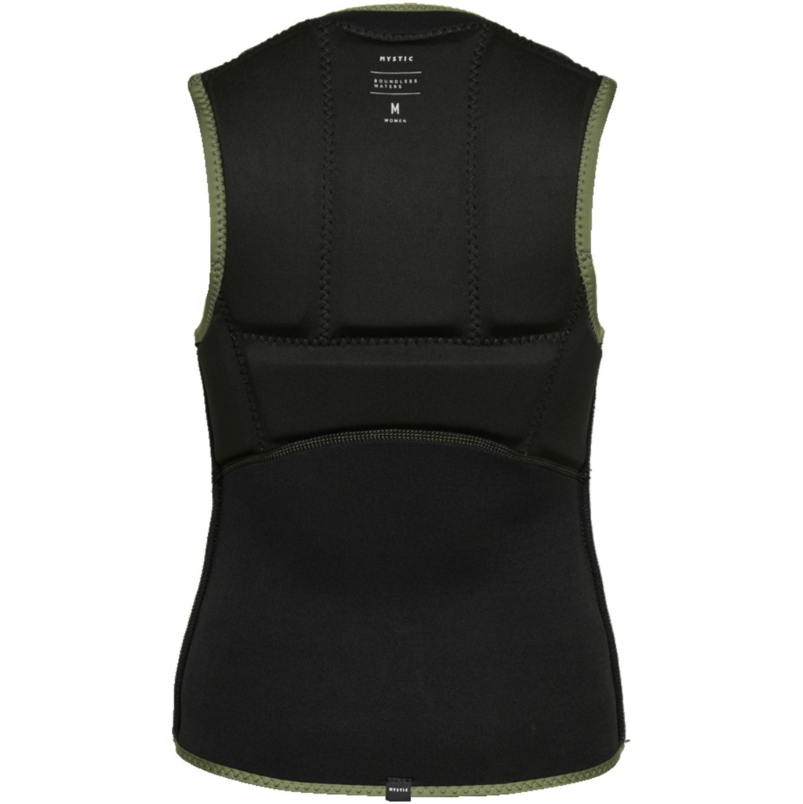 2026 Mystic Womens Star Front Zip Impact Vest 35005.230232 - Olive Green